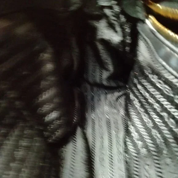 Authentic Prada Hand Bag Nappa Gaufre 2way Black Leather mn720-121725 - Picture 15 of 16